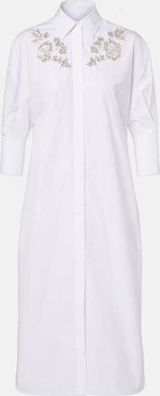 Erdem Abito chemisier in popeline di cotone