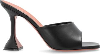Amina Muaddi Lupita Slipper 95 - Dames - Muiltjes - Zwart - 36 EU - Leer - Schoenen