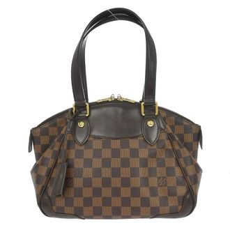 Louis Vuitton Verona Handbag Damier Brown Canvas Handbag (Pre-Owned)