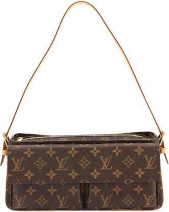 Louis Vuitton Pre-owned Shoulder Bags, female, Brown, Size: ONE SIZE Pre-owned Vintage Canvas Shoulder Bag