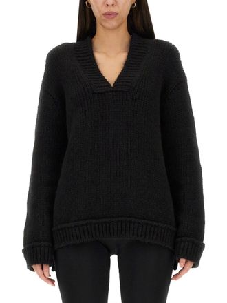 Tom Ford Black Knitted V Neck Sweater