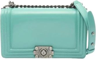 Chanel Pre-owned Vintage Schoudertas - Dames - Vintage Schoudertas - Groen - ONE Size - Leer - Vintage