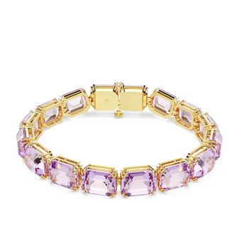 Swarovski Millenia Tennisarmband Paars verguld 5720487 - Dames - Armbanden - Geel - ONE Size - Accessoires