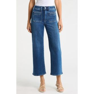 Paige Anessa Pocket Wide Leg Jeans in Crosswind at Nordstrom, Size 30