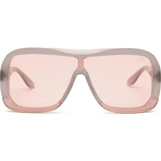 DEZI Afters Shield Sunglasses in Gray /Warm Copper Brown at Nordstrom