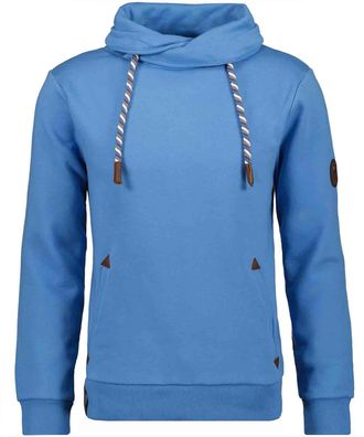 Ragman Sweatshirt RAGMAN, Herren, Gr. L5052, blau (taubenblau), 65% Baumwolle 35% Polyester, regular fit, Sweatshirts Sweatshirt