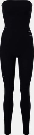 Wolford Slash cutout strapless jersey catsuit