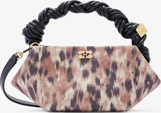 Ganni Burro Mini Bou Bag in Printed Taffeta