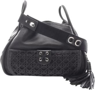 Dior Pre-owned Cannage Lace Leren Schoudertas - Dames - Vintage Handtas - Zwart - ONE Size - Leer - Vintage