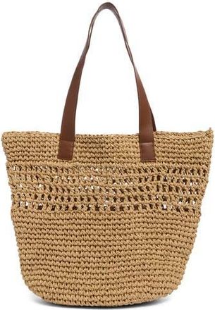 Collection XIIX Raffia Market Tote in Natural at Nordstrom Rack