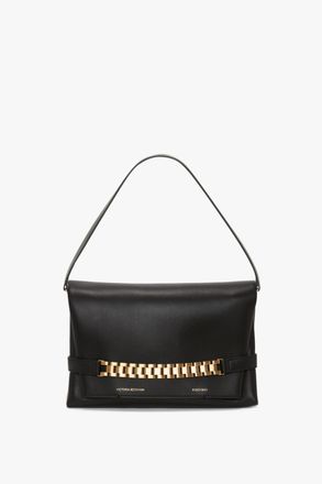Victoria Beckham Chain Pouch Bag In Black Leather - ONE SIZE - Womens