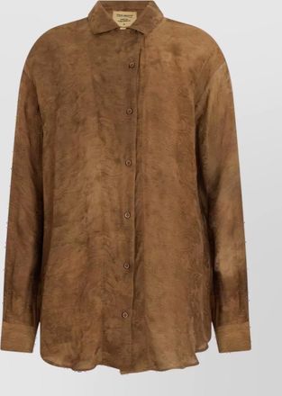 Uma Wang paisley print long sleeve shirt