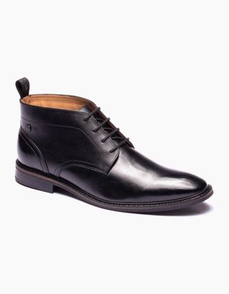 base Mens Base London Belgrave Leather Mens BLACK Ankle Boots - Size: 11