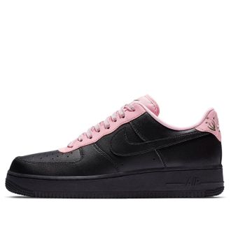 Nike Air Force 1 07 LV8 Black Pink Quilted Heel CJ1629-001