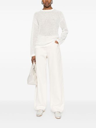 Fabiana Filippi Cotton Crewneck Sweater - Off-White