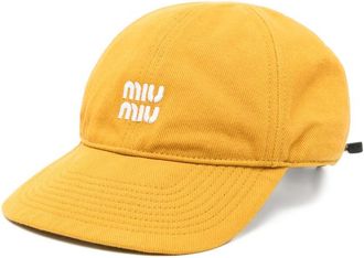 Miu Miu Logo-embroidered Hat