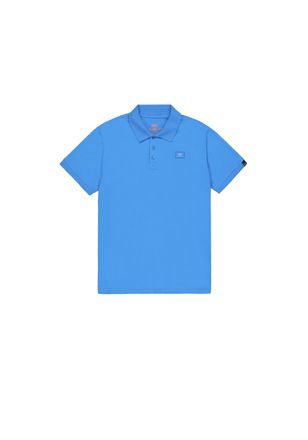 Alpha Industries Poloshirt ALPHA INDUSTRIES X-Fit Polo, Herren, Gr. XXL, blau (mediteranian blau), Obermaterial: 95% Baumwolle, 5% Elastan, Shirts Poloshirt