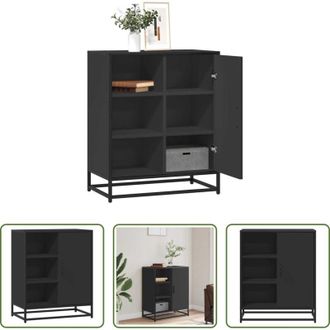 vidaXL Credenza moderna - Credenza Nero 62x35x76 cm in Legno Multistrato