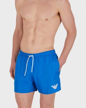 Emporio Armani heren zwemshorts met adelaarslogo, geweven