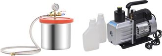 vidaXL C&aacute;mara De Vac&iacute;o Con Bomba De 2 Etapas 7,4 L Vidaxl