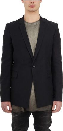 Boris Bidian Saberi Katoen Linnen Blazer - Heren - Blazers - Grijs - L - Katoen - Jassen