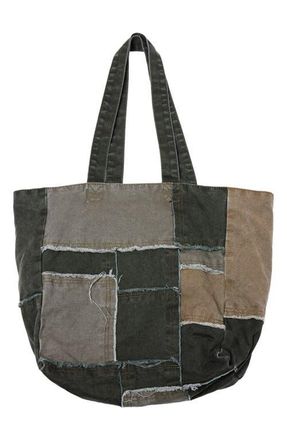 mnml Reconstructed Canvas Tote Bag in Olive at Nordstrom