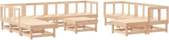 vidaXL 11 Piece Garden Lounge Set Solid Wood Pine vidaXL