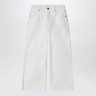 Douuod Pantalone bianco avorio in denim