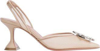 Amina Muaddi Begum Mesh Sling 70 Pumps