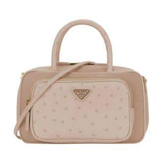 Prada Handbags, female, Beige, Size: ONE SIZE Crossbody Bag
