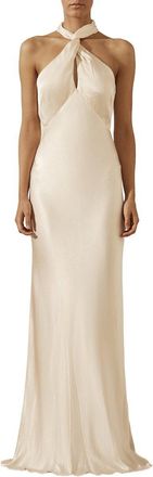 Shona Joy La Lune High Neck Twist Maxi Dress