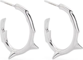 Shaun Leane small Rose Thorn hoop earrings - Argento