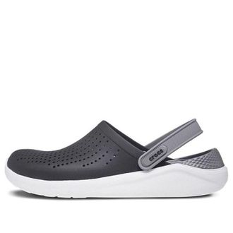 Crocs LiteRide Sandals Black Smoke Grey 204592-05M