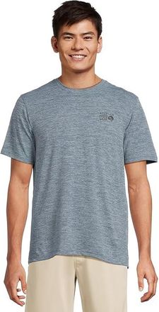 Mountain Hardwear Sunblockertm Short Sleeve Mens Clothing Adriatic Blue Heather : 2XL, Polyester