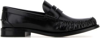 Prada Black Leather Loafers