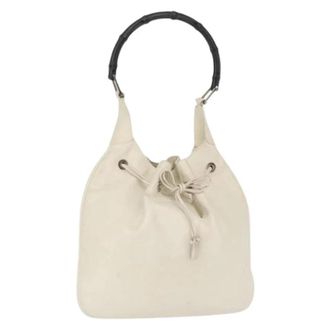 Gucci Pre-owned Bucket Bags, female, White, Size: ONE SIZE Pre-owned Vintage Bucket Bag