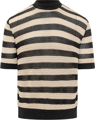 A Paper Kid Black Stripes T-Shirt