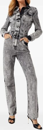 Retrof&ecirc;te Tuta intera Cora con bottoni - Grigio