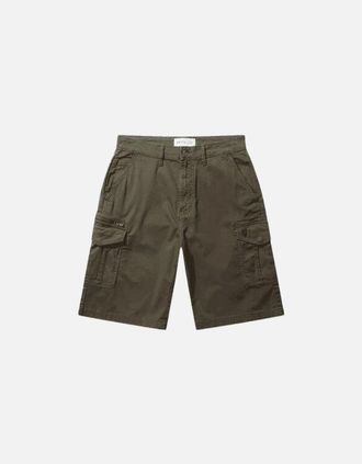 883 Police Mens Lindros Khaki Cargo Shorts - Green