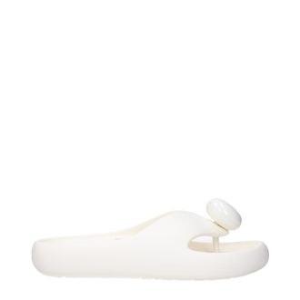 Loewe Herrens Bubble Flip Flops aus wei&szlig;em Gummi