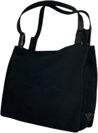 Bottega Veneta Pre-owned Fabric Schoudertas - Dames - Vintage Schoudertas - Zwart - ONE Size - Vintage