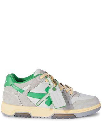Off-white Out of Office colour-block sneakers - men - Recycled Polyester/Polyester/Leather/Recycled Polyester/Rubber - 43 - Grey