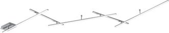 Trio Indira Plaf&oacute;n-aplique 5 Varillas Orientables Retroiluminaci&oacute;n N&iacute;quel L245 Cm Lighting