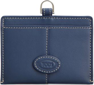 Tod's logo calfskin cardholder - men - CALFSKIN - One Size - Blue