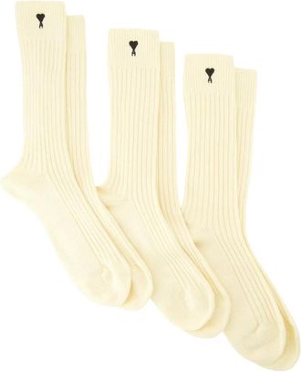 Ami Ami de Coeur Sokken Set - unisex - Sokken - Beige - M - Katoen - Ondergoed