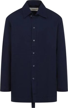 Mordecai Button-Up Chore Jacket - Heren - Zomerjassen - Blauw - M - Jassen