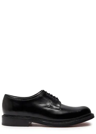Grenson Camden Leather Derby Shoes - Black - 9.5 (IT43.5 / UK9.5)