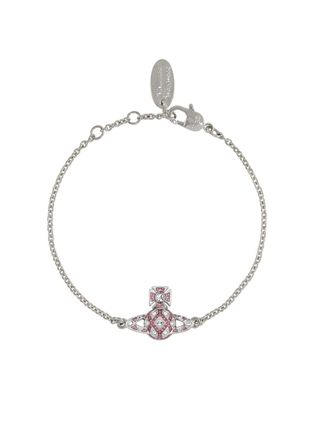 Vivienne Westwood Rachelle bas Relief Crystal-embellished orb Bracelet - Silver - One Size