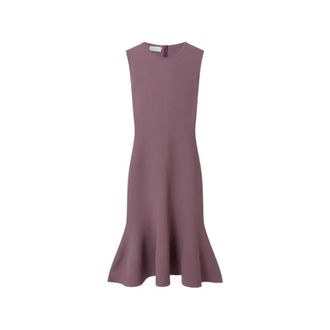 Stella McCartney Stella McCartney, Knitted Dresses, female, Purple, Size: M Compact Knit Peplum Dress