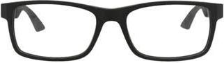 Montblanc 56mm Rectangular Optical Glasses in Black Transparent at Nordstrom Rack
